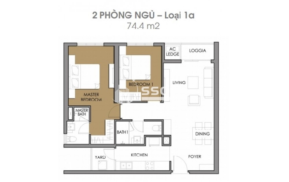 BÁN 2PN, VISTA VERDE, DIỆN TÍCH 82M2. TẦNG CAO GIÁ RẺ NHẤT
