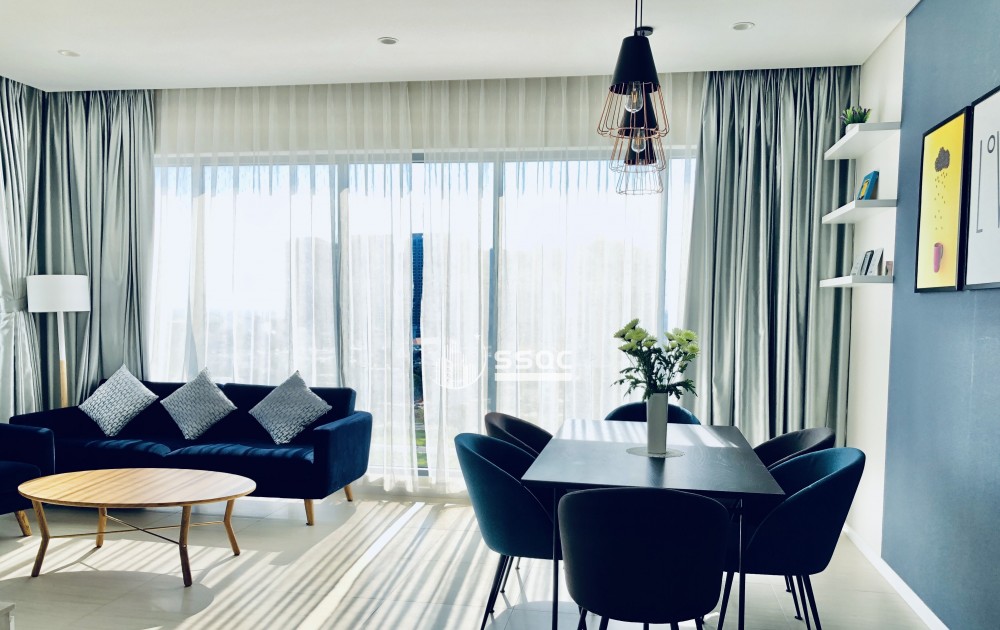 3 phòng ngủ Đảo Kim Cương Đã có sổ, tầng đẹp view sông Sài Gòn giá 21 tỷ full nội thất