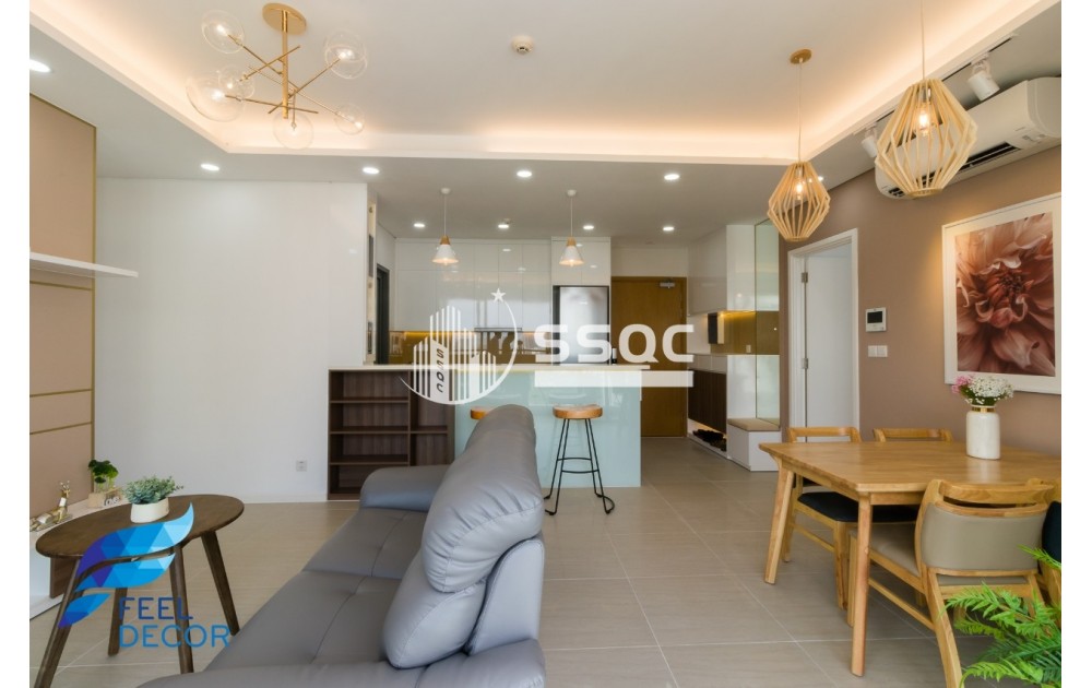 CĂN MỚI ! Cho thuê căn hộ 2 PN - Đảo Kim Cương, View sông, Full Nội thất - giá 23 triệu