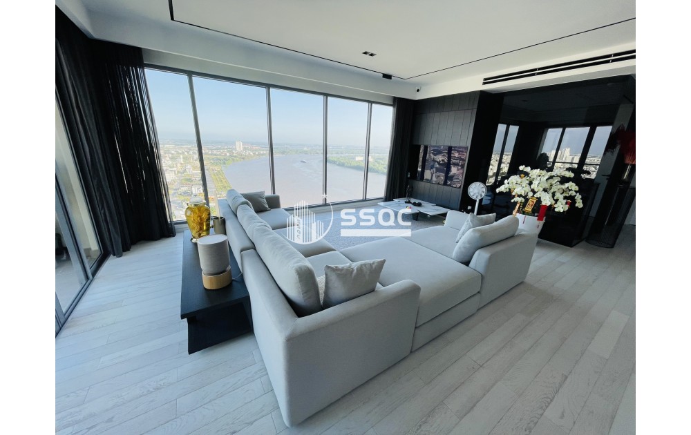 Chủ nhà thiện chí bán căn SKy Villa view trực diện sông - DT 234m² - Tầng cao, Tháp Brilliant