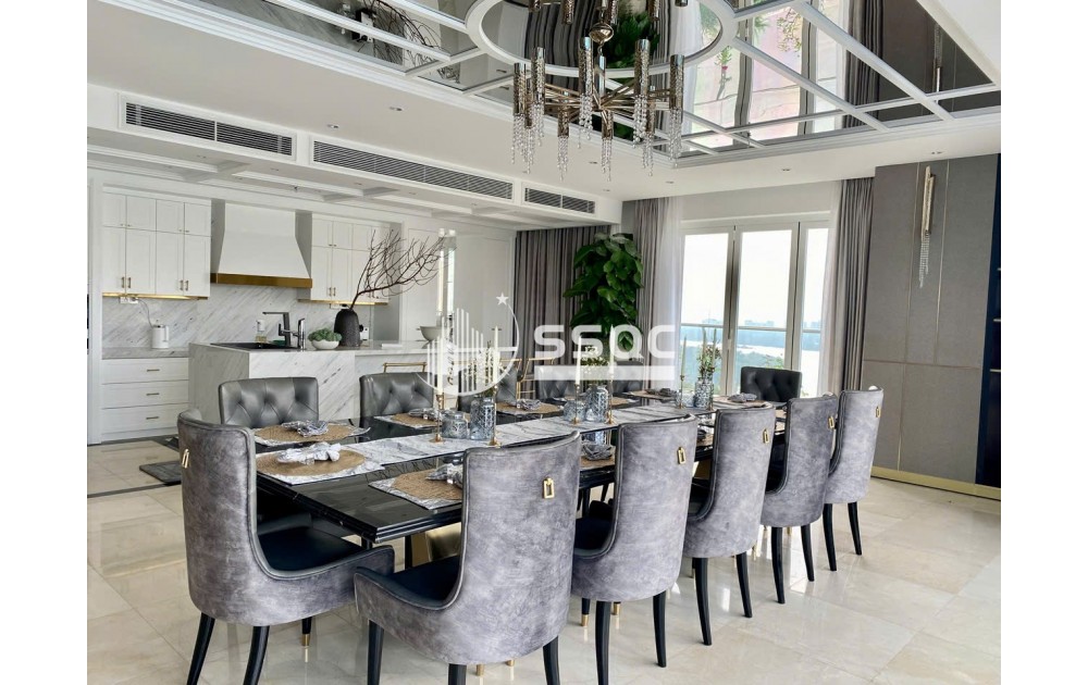 Bán penthouse - Sky villa 4PN Đảo Kim Cương full nội thất siêu đẹp, 641m2 giá 180 tỷ (sổ hồng, còn TL)