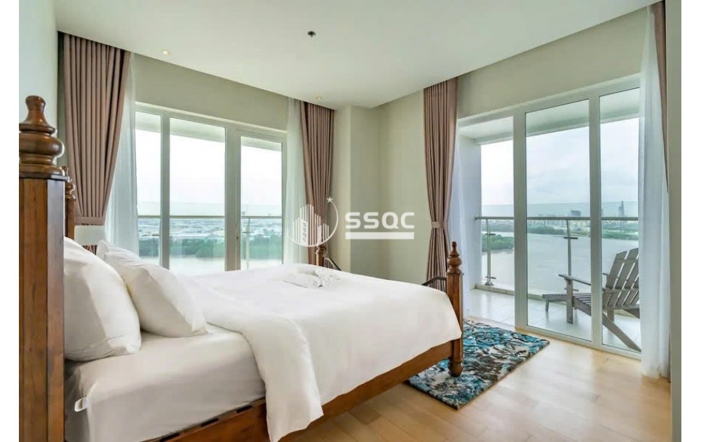 Cho thuê căn hộ 4PN cao cấp tháp Maldives Đảo Kim Cương - View sông trực diện, nhà sẵn trống