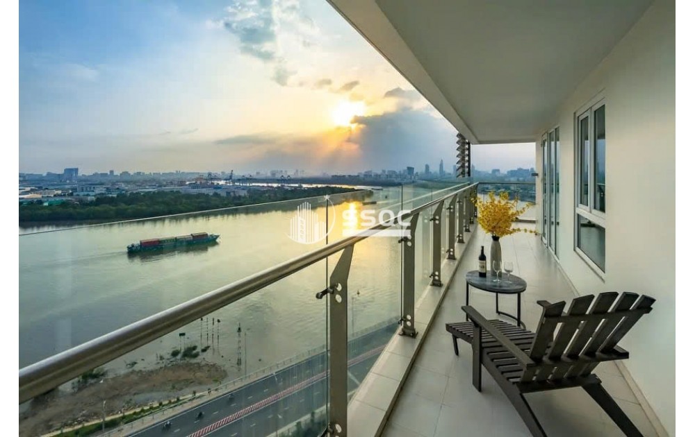 Cho thuê căn hộ 4PN cao cấp tháp Maldives Đảo Kim Cương - View sông trực diện, nhà sẵn trống