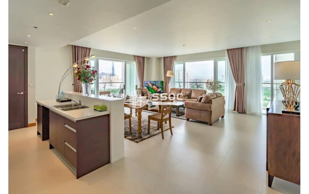 Cho thuê căn hộ 4PN cao cấp tháp Maldives Đảo Kim Cương - View sông trực diện, nhà sẵn trống