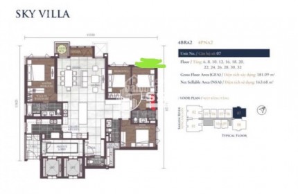 CĂN HỘ 4PN CHO THUÊ CƠ BẢN - FELIZ EN VISTA - Q2 (CŨ) TP.HCM