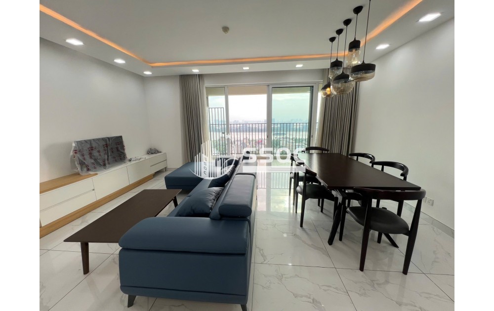 Cho thuê căn hộ 3 phòng ngủ Vista Verde full nội thất - view sông trực diện