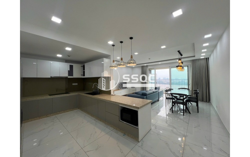 Cho thuê căn hộ 3 phòng ngủ Vista Verde full nội thất - view sông trực diện