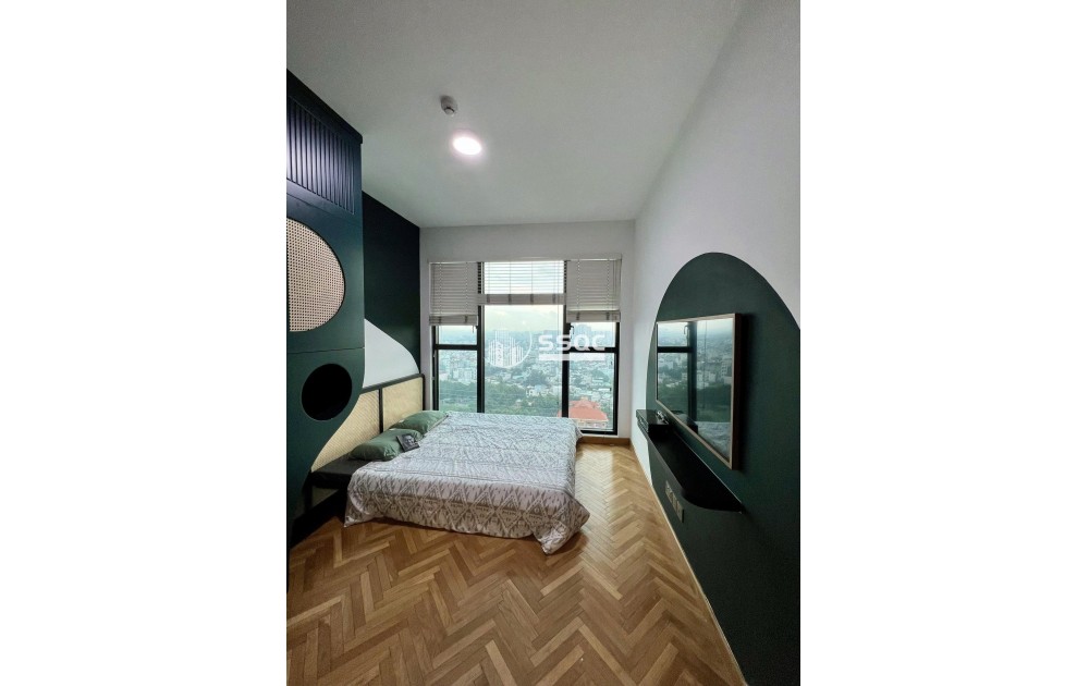 Tin thật 100% - Bán căn hộ 1 phòng ngủ full nội thất hiện đại - tầng cao view đẹp - sẵn sổ hồng