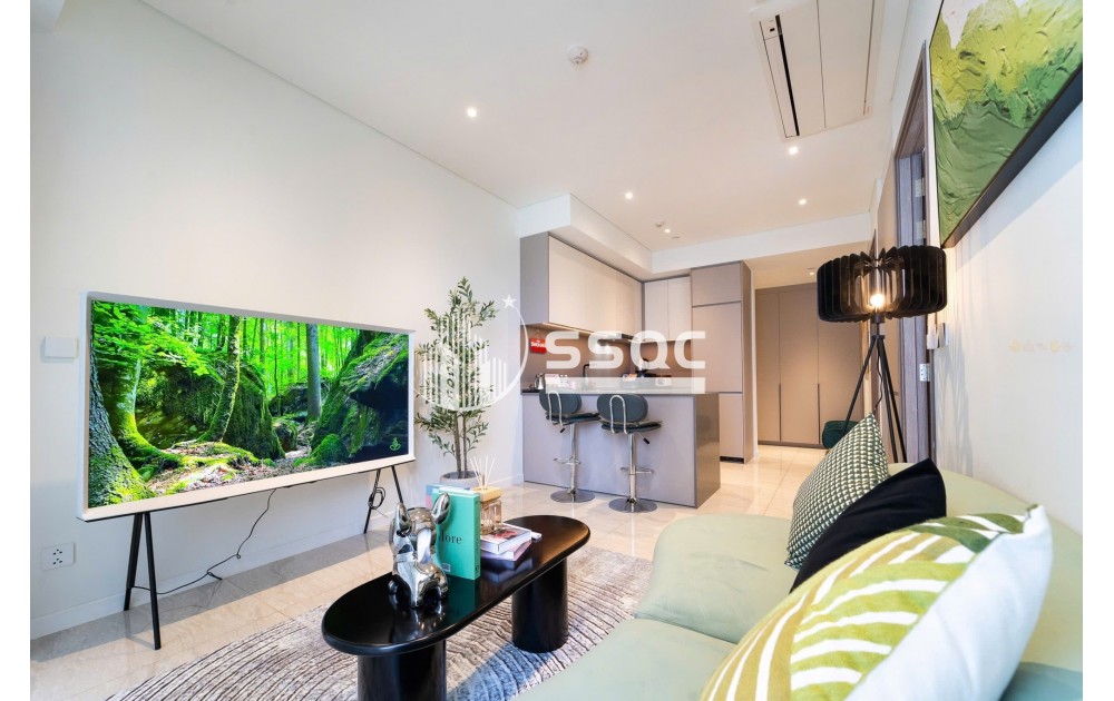 CHO THUÊ CĂN HỘ 1PN - VIEW CẦU BASON - FULL NỘI THẤT HIỆN ĐẠI