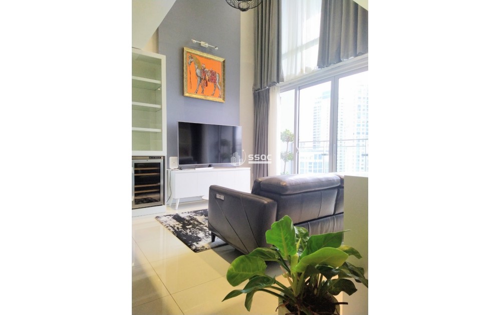 Duplex Estella Heights 3PN – Thiết Kế 2 Tầng Đẳng Cấp, T3 Tầng 21, Full Nội Thất