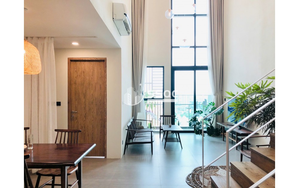 Cho thuê căn hộ 2PN duplex Feliz En Vista – DT 103m2 – Full nội thất – Tầng cao – View cực kỳ thoáng mát