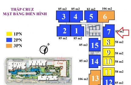 BÁN CĂN HỘ 2PN FELIZ EN VISTA, GIÁ 8,8 TỶ, FULL NỘI THẤT, 85M2, SỔ HỒNG,