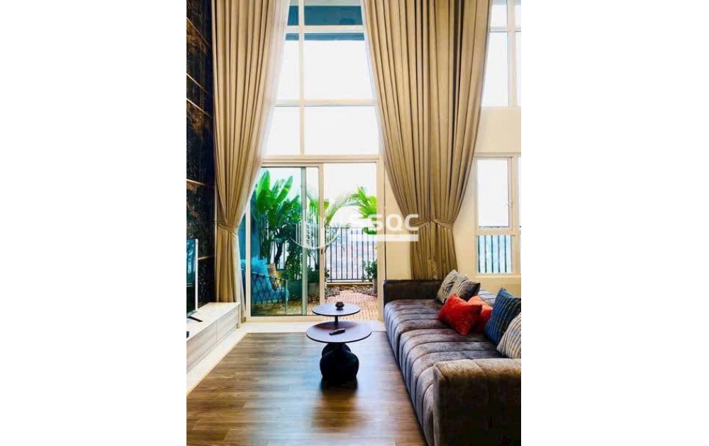 CHO THUÊ CĂN HỘ DUPLEX - THIẾT KẾ THÔNG TẦNG - DIỆN TÍCH RỘNG RÃI