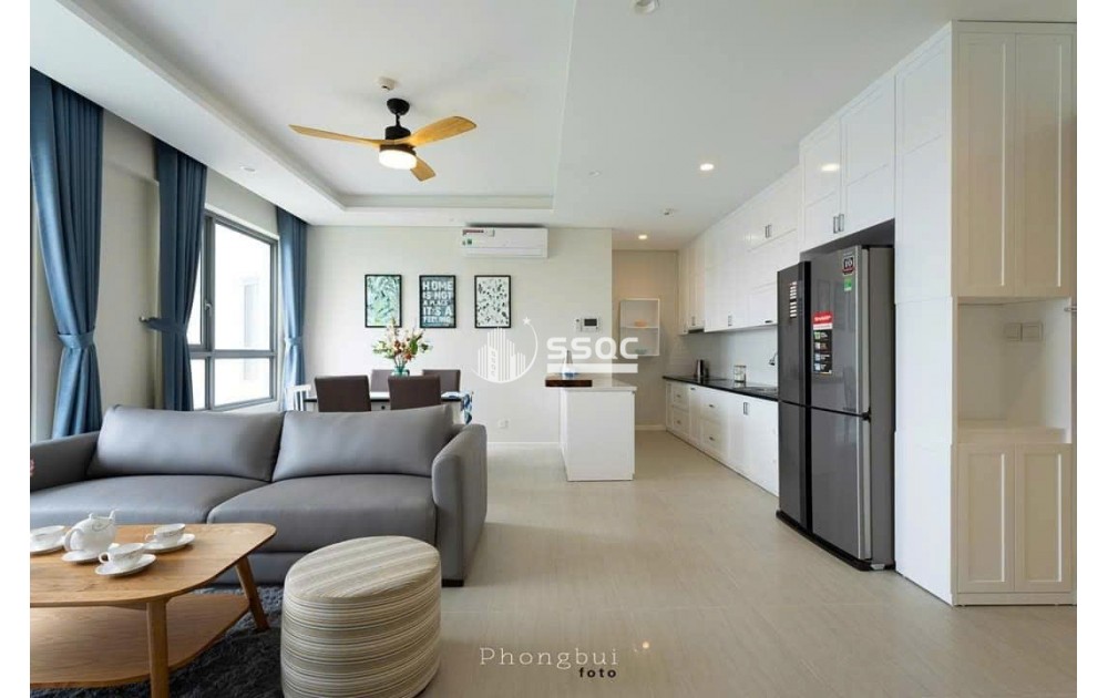 Bán căn lầu cao trục 09 căn 2PN mát nhất tháp Bora Full nt đẹp thiết kế