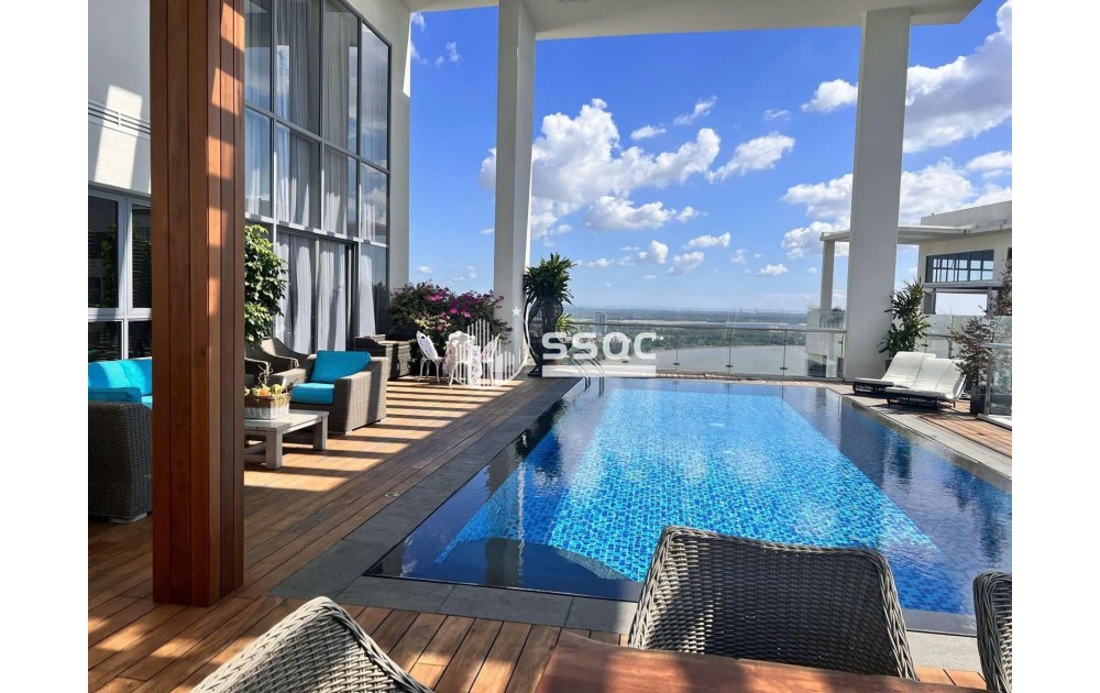 Bán Penthouse Đảo Kim Cương tháp Bahamas 564m2, Duplex có hồ bơi riêng, view 360 độ toàn cảnh Sài Gòn.
