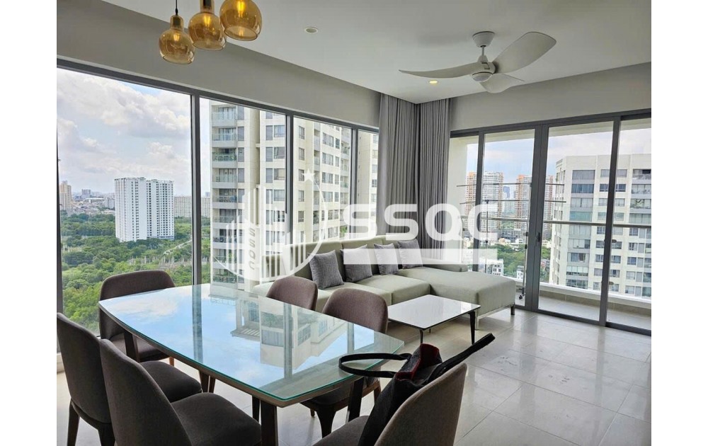 Căn 3PN Đảo Kim Cương tháp Bahamas tầng 19, diện tích 117m2 Full nội thất giá 17 tỷ.