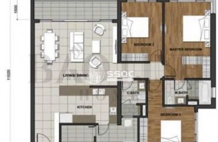 CHO THUÊ CĂN HỘ ESTELLA HEIGHTS – 3PN | TOÀ T3 | TẦNG THẤP | 145M² | FULL NỘI THẤT | BAN CÔNG RỘNG | 3,300 USD/THÁNG
