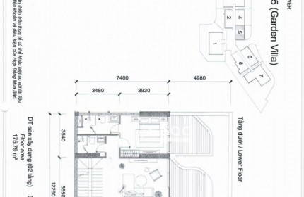BIỆT THỰ SÂN VƯỜN HIẾM! ĐẢO KIM CƯƠNG 3PN – TÒA B TẦNG G – 175M² + 50M² SÂN VƯỜN – FULL NỘI THẤT – 52 TỶ