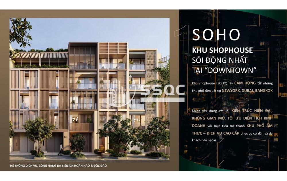 Nhà phố SOHO – Sản phẩm vừa ở vừa kinh doanh cực hiếm