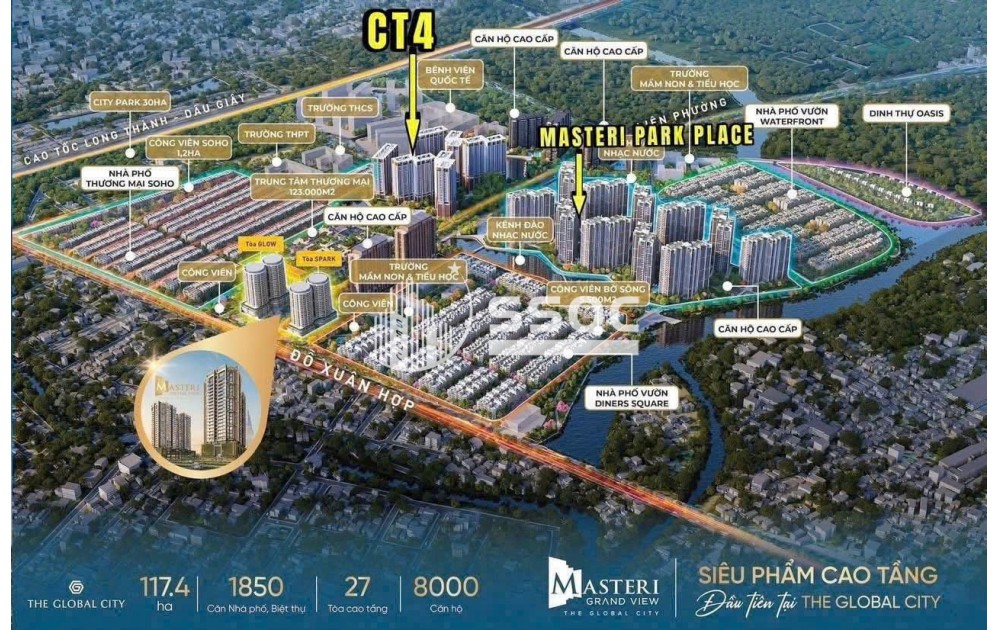 SỞ HỮU CĂN VIEW NHẠC NƯỚC THE GLOBAL CITY | 57M² | 1PN+1 | GIÁ HẤP DẪN