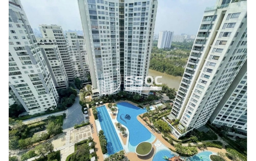Cho thuê căn hộ 3 phòng ngủ 117m² – view hồ bơi đẹp | Đảo Kim Cương