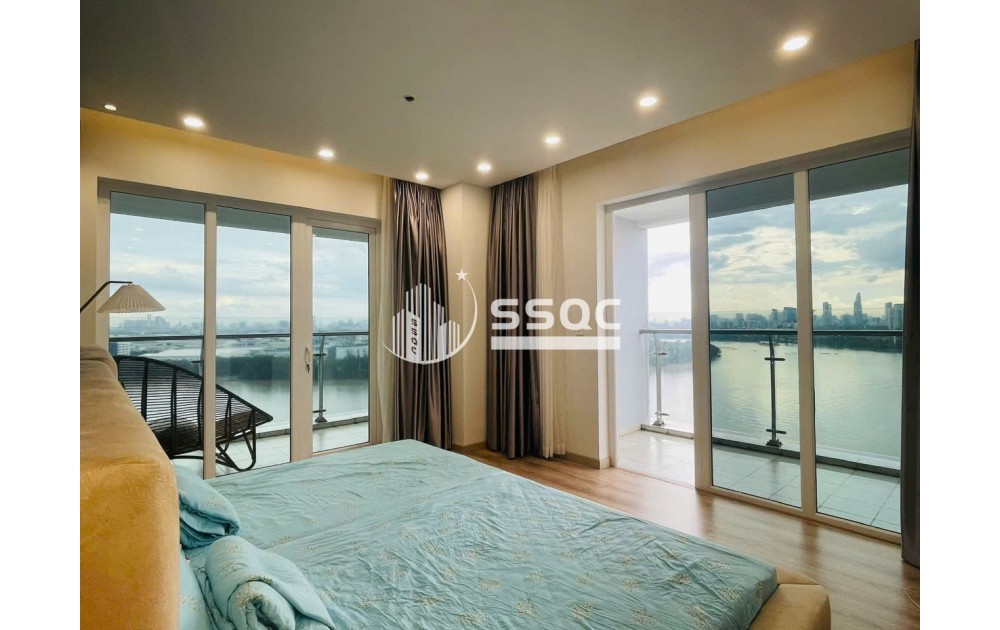 Cho thuê siêu phẩm căn hộ tháp Brilliant Đảo Kim Cương diện tích 254m2, view trực diện Quận 1, giá 100 triệu/tháng.