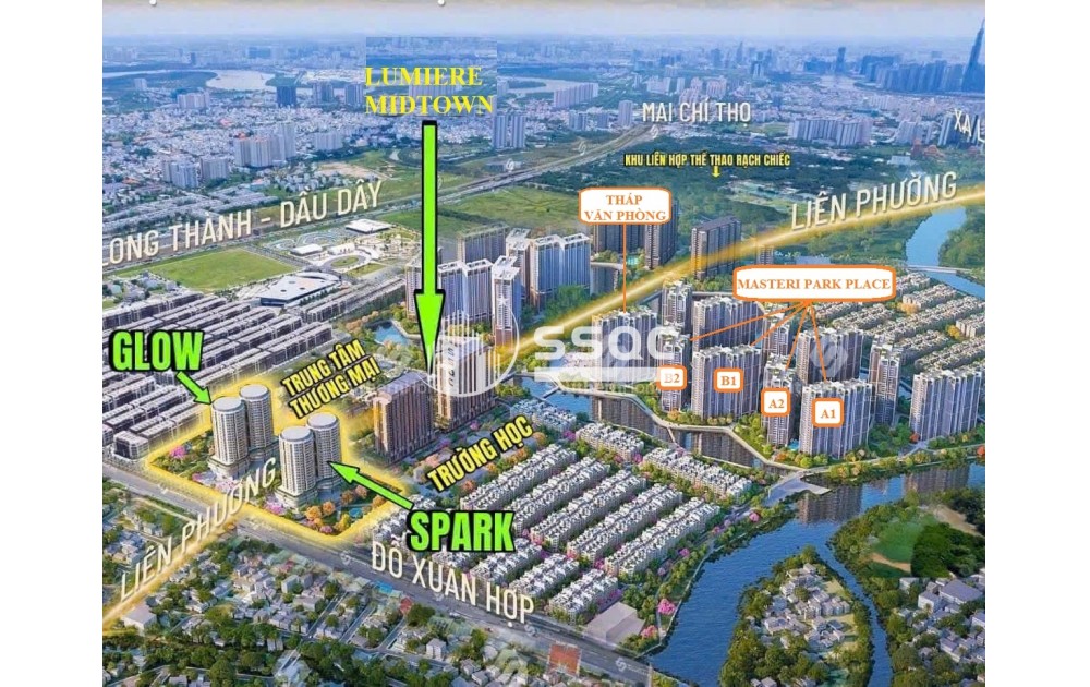 BÁN DỰ ÁN THE GLOBAL CITY – CT5, TÒA A2, 2PN, DIỆN TÍCH 83,1M2, VIEW NHẠC NƯỚC ĐẸP XUẤT SẮC | 57M² | TẦNG ĐẸP