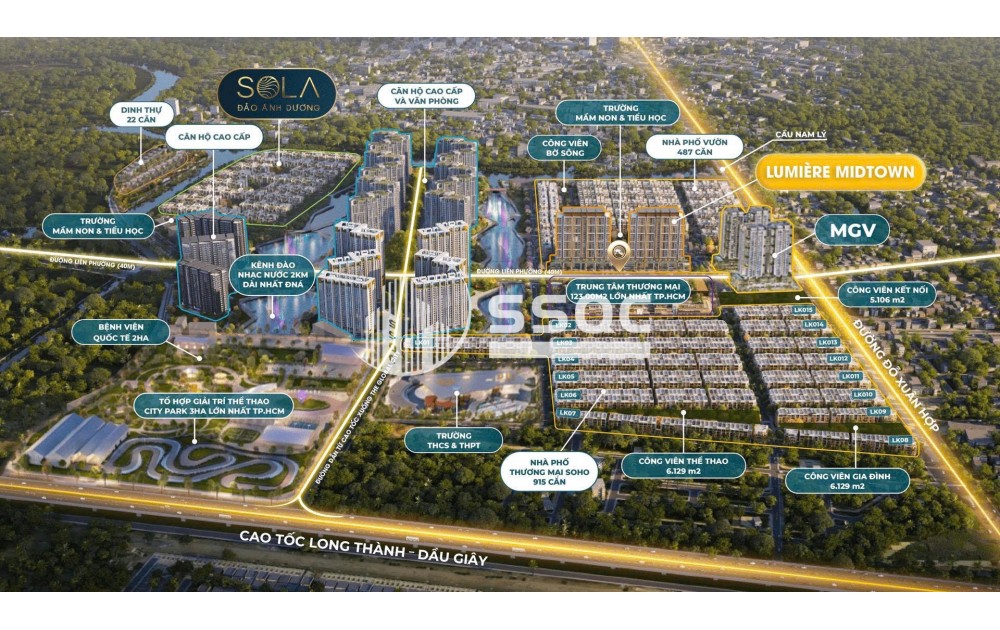 THE GLOBAL CITY –PHÂN KHU CT3, 1PN, 54,6m2, VIEW HỒ BƠI, DIỆN TÍCH 55.6M² | TẦNG ĐẸP
