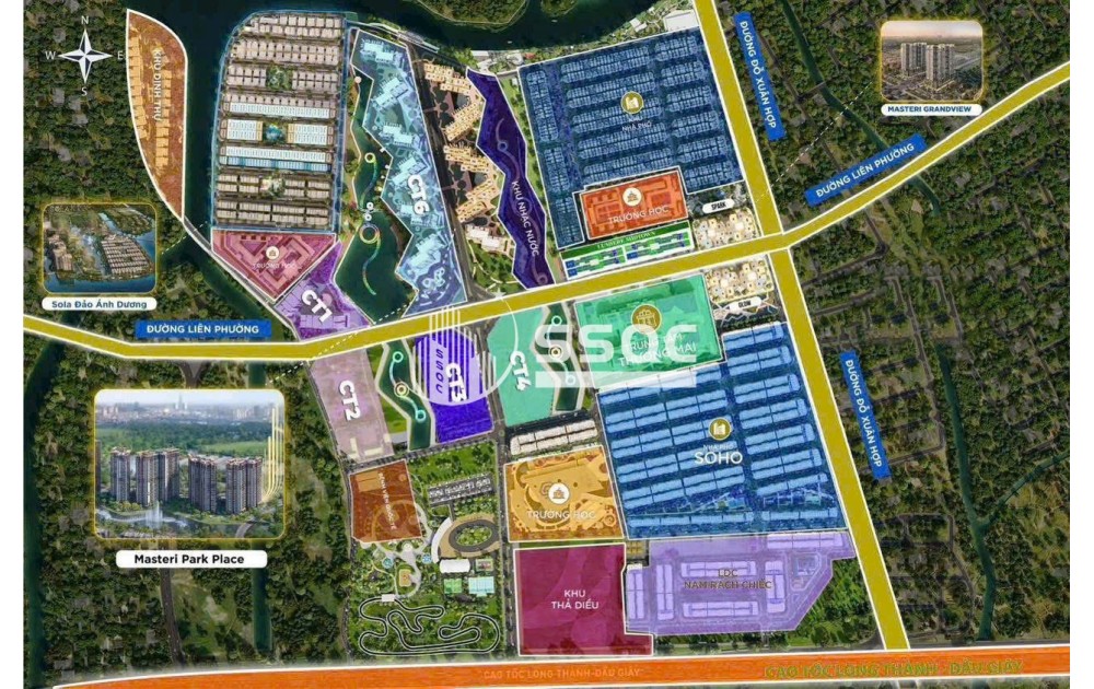 THE GLOBAL CITY –PHÂN KHU CT3, 1PN, 54,6m2, VIEW HỒ BƠI, DIỆN TÍCH 55.6M² | TẦNG ĐẸP