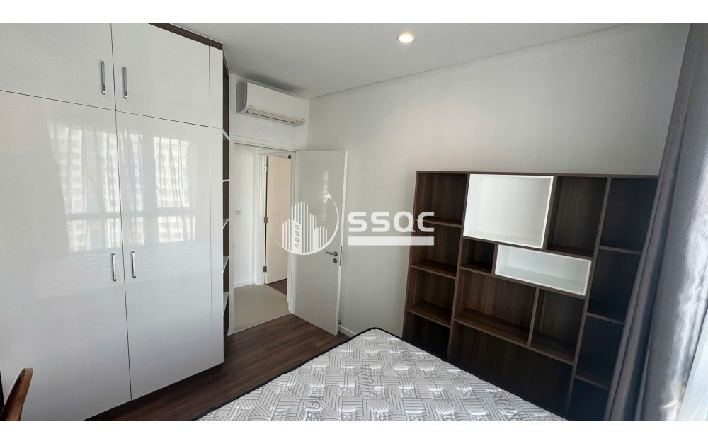 Cho thuê căn hộ 3PN Đảo Kim Cương tháp Bora Bora tầng cao, view sông và nội khu resort, giá 43 triệu/tháng.