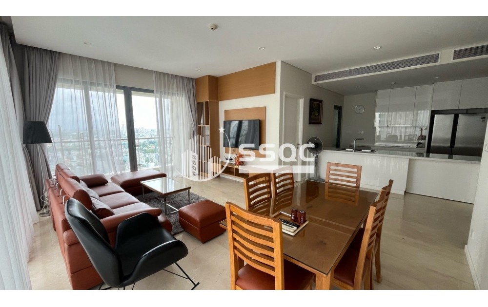 CHO THUÊ CĂN HỘ ĐẢO KIM CƯƠNG 3PN TOÀ MA TẦNG CAO 117M² FULL NỘI THẤT GIÁ 2000USD/THÁNG