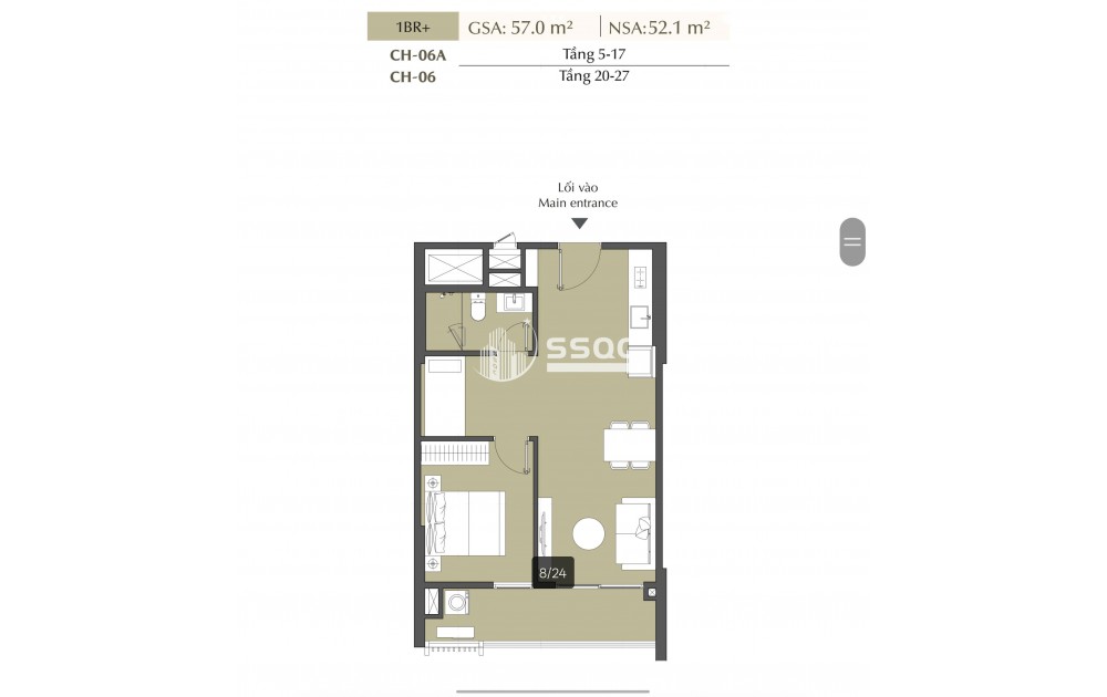 SỞ HỮU CĂN VIEW NHẠC NƯỚC THE GLOBAL CITY | 57M² | 1PN+1 | GIÁ HẤP DẪN