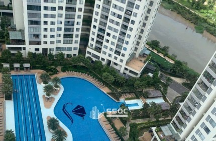 Cho thuê căn hộ 3PN Đảo Kim Cương tháp Bora Bora tầng cao, view sông và nội khu resort, giá 43 triệu/tháng.