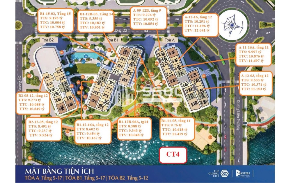 THE GLOBAL CITY – CẬP NHẬT RỔ HÀNG MỚI NHẤT TẤT CẢ PHÂN KHU | GIÁ TỐT NHẤT THỊ TRƯỜNG