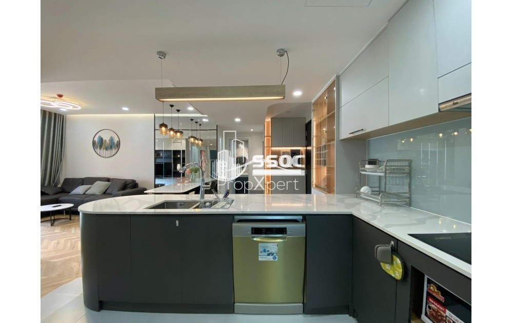 CHO THUÊ CĂN HỘ FELIZ EN VISTA 107M2 3 PHÒNG NGỦ TẦNG CAO FULL NỘI THẤT GIÁ 36 TRIỆU/THÁNG