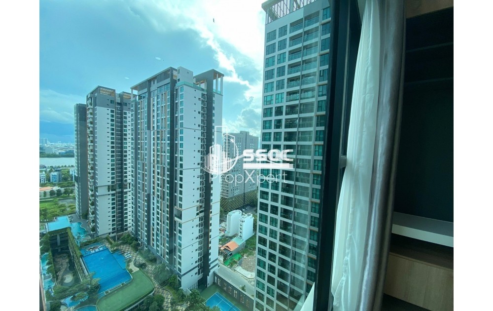 CHO THUÊ CĂN HỘ FELIZ EN VISTA 107M2 3 PHÒNG NGỦ TẦNG CAO FULL NỘI THẤT GIÁ 36 TRIỆU/THÁNG