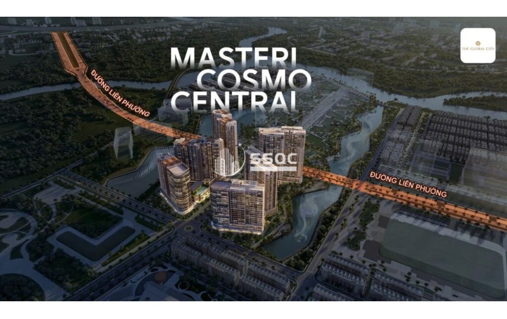CĂN HỘ MASTERI COSMO CENTRAL: VIEW TRỰC DIỆN KÊNH ĐÀO NHẠC NƯỚC 2KM