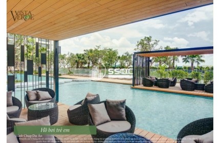CHO THUÊ CĂN HỘ VISTA VERDE 60M2 1 PHÒNG NGỦ VIEW HỒ BƠI FULL NỘI THẤT GIÁ 16 TRIỆU