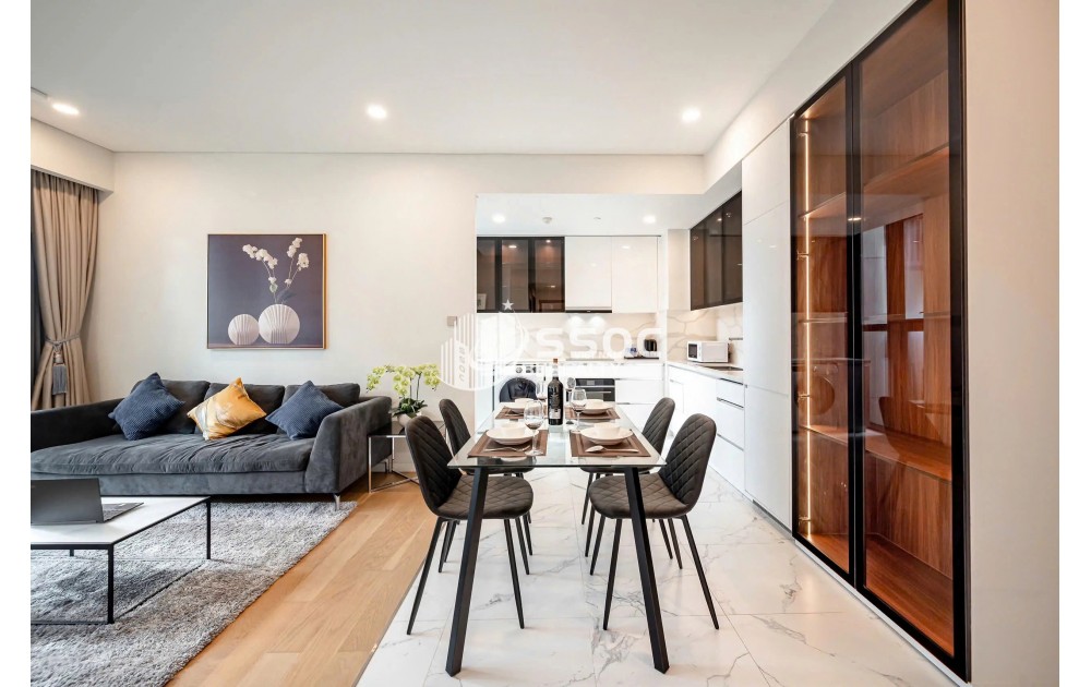 CHO THUÊ CĂN HỘ METROPOLE THỦ THIÊM – GALLERIA – 2PN – 77M² – FULL NỘI THẤT – 48 TRIỆU/THÁNG