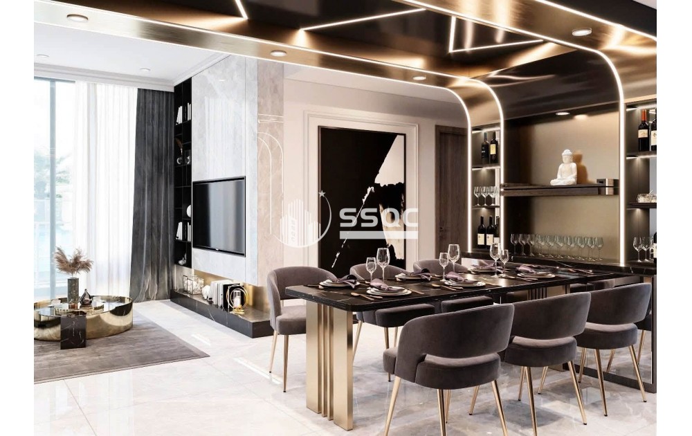 Bán căn hộ Empire City Thủ Thiêm 2PN 92,3m² view hồ bơi đẹp, giá 23,8 tỷ bao hết