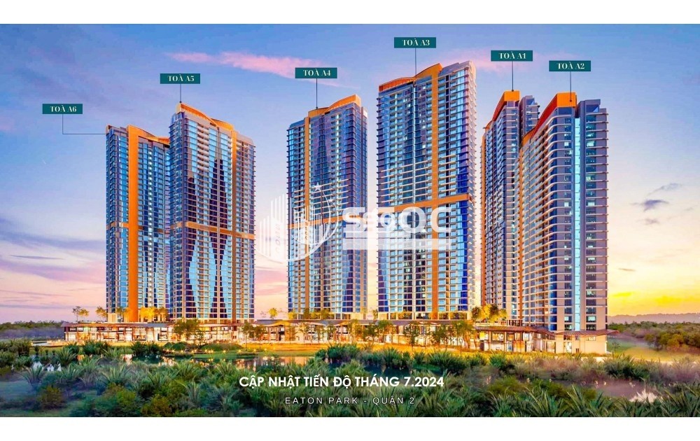 BÁN CĂN HỘ 1PN EATON PARK MAI CHÍ THỌ 50M2 VIEW RẠCH BÀ ĐẠT GIÁ 7.2 TỶ