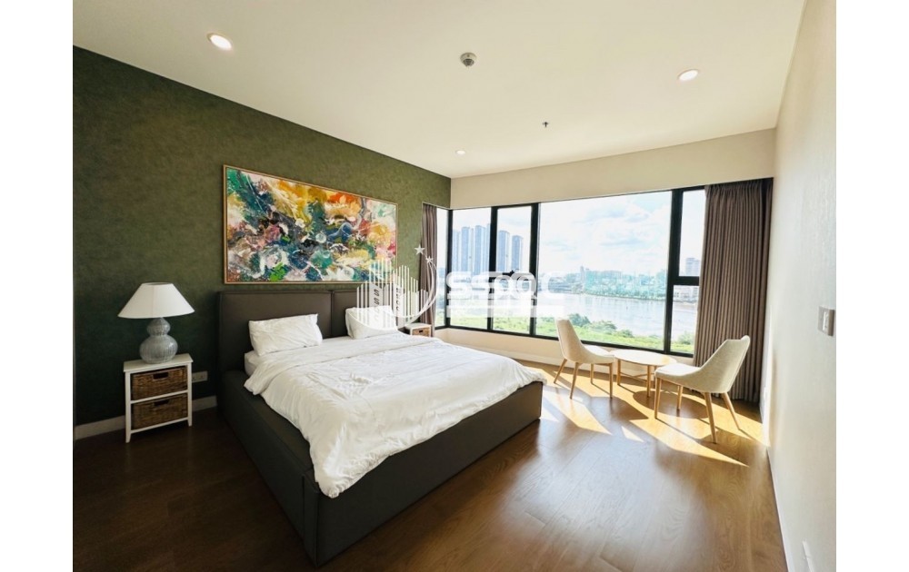 CHO THUÊ CĂN HỘ CAO CẤP THE RIVER 186M2 4 PHÒNG NGỦ VIEW SÔNG GIÁ 4000 USD