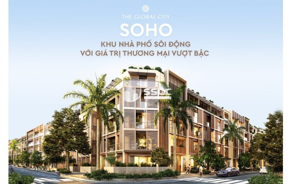 BÁN CĂN SOHO THE GLOBAL CITY 95M2 2 PHÒNG NGỦ VỊ TRÍ ĐẮC ĐỊA GIÁ 35 TỶ