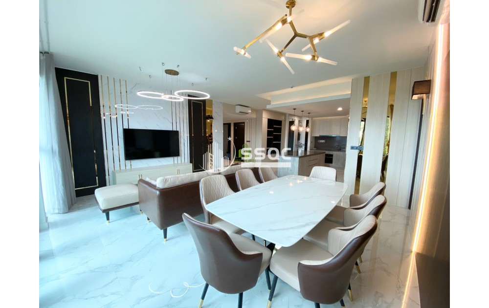 Cho thuê căn hộ 4 phòng ngủ Feliz En Vista - DT 181m2 - Giá 75 triệu/tháng - Full nội thất