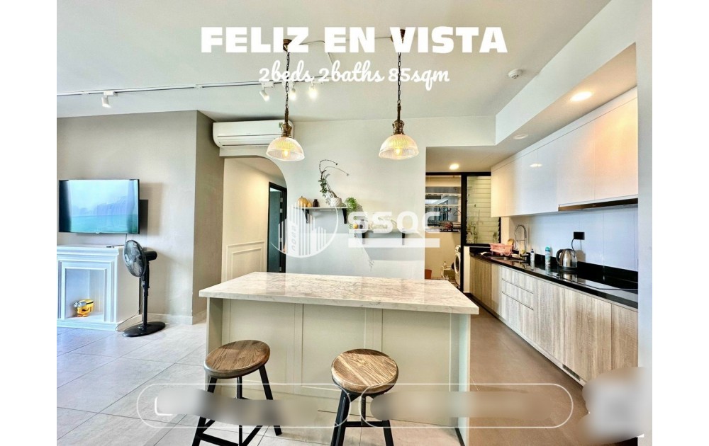  CHO THUÊ CĂN HỘ 2PN FELIZ EN VISTA | 85M² | NỘI THẤT CƠ BẢN | GIÁ CHỈ 24 TRIỆU NET/THÁNG