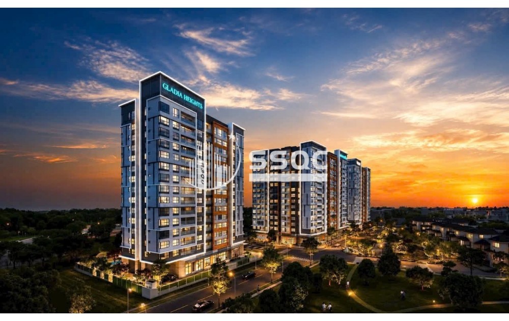 Chỉ 10% ứng với 650tr ký HĐMB sở hữu căn hộ 2PN 72m2 Gladia Heights Keppel Land & Khang Điền, ân hạn gốc lãi 24 tháng