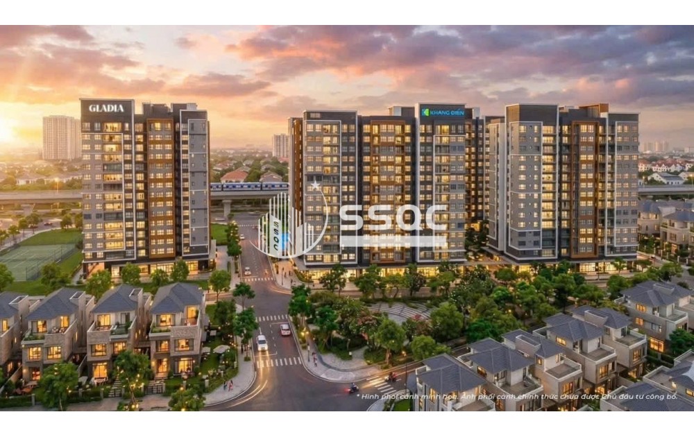 Chỉ 10% ứng với 650tr ký HĐMB sở hữu căn hộ 2PN 72m2 Gladia Heights Keppel Land & Khang Điền, ân hạn gốc lãi 24 tháng