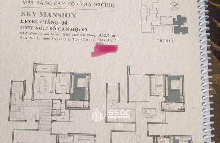 BÁN VISTA VERDE PENHOUSE 5PN 432M2 35 TỶ - GIÁ TỐT NHẤT