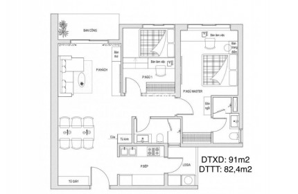 BÁN CĂN HỘ VISTA VERDE 81M² 2 PHÒNG NGỦ NỘI THẤT CAO CẤP GIÁ 9 TỶ