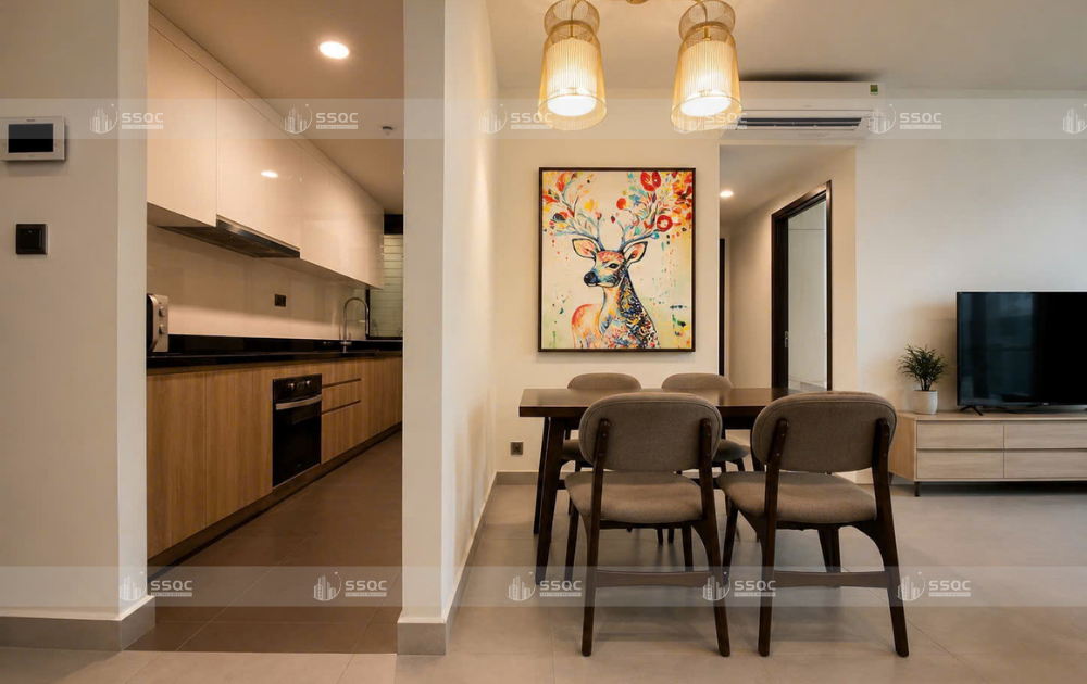 CHO THUÊ CĂN HỘ FELIZ EN VISTA 2PN 88M² – TẦNG TRUNG – FULL NỘI THẤT – 26 TRIỆU/THÁNG